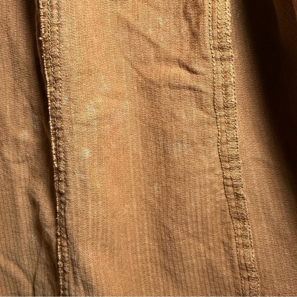 Brown Corduroy Jacket Shacket Distressed Size Medium 100% cotton - Picture 11 of 12